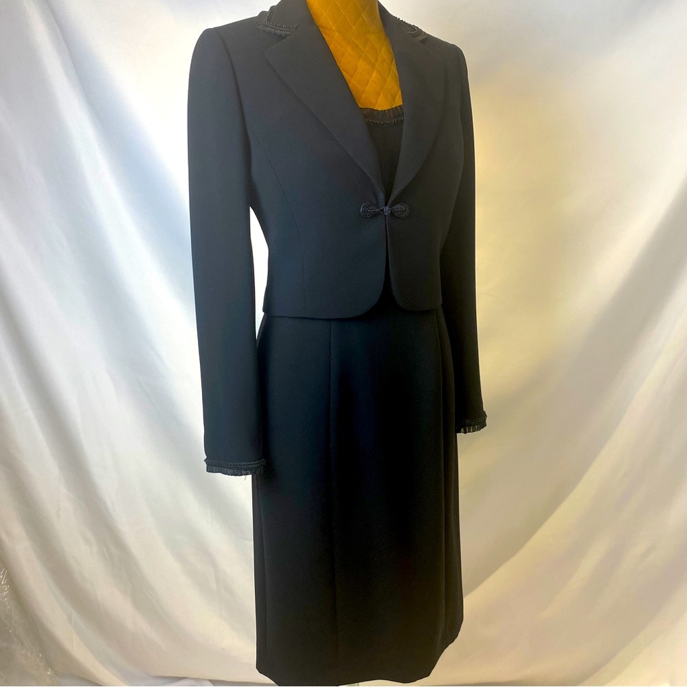 2PC black dress and jacket